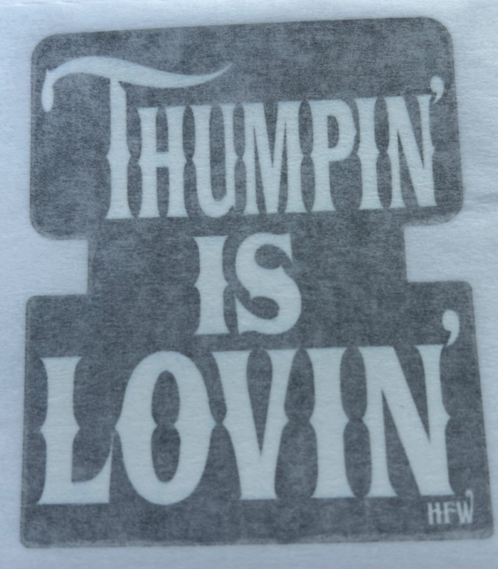 Women's Tank - Thumpin Is Lovin - Back